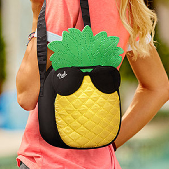 pink pineapple lunch bag